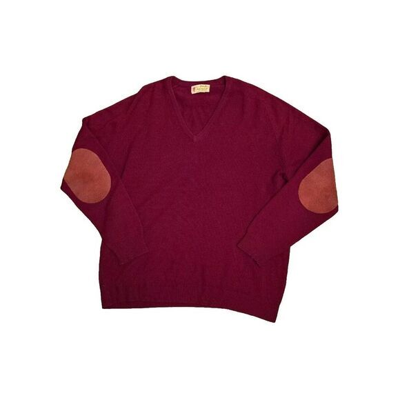 Vintage Mens Pringle Made‎ In Scottland 100% Cashmere Sweater Size 46 V-Neck - Picture 5 of 14